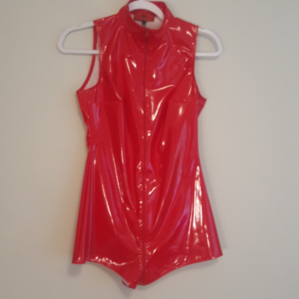 Patrice Catanzaro wetlook latex look jumpsuit